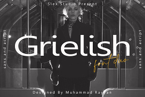 Grielish Font Duo, a Script Font by Slex Studio