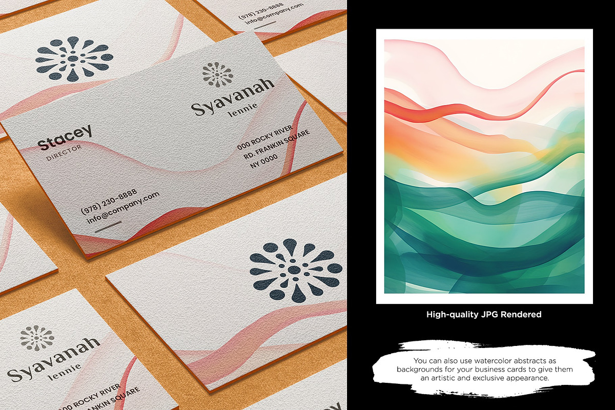 Modern Watercolor Expression Print, a Background Graphic by Vibrand Studio (Photo 10 of 11)