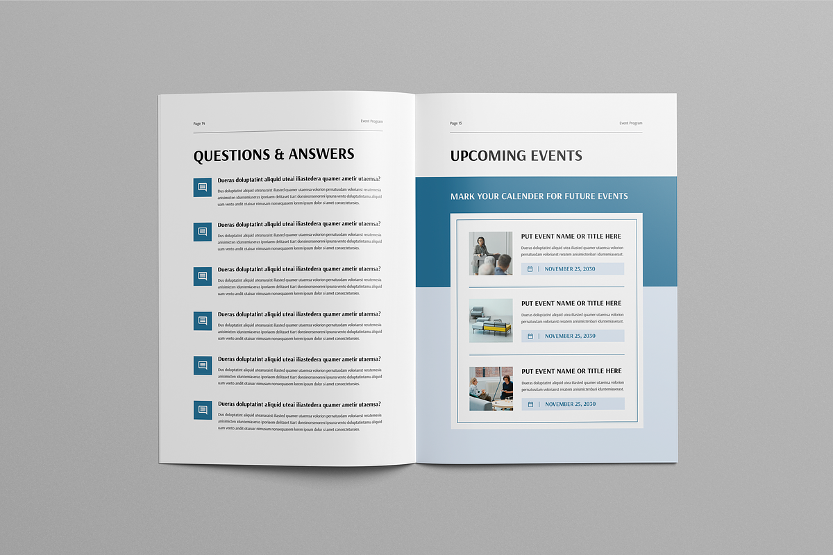 Event Program Brochure, a Brochure Template by Leaflove (Photo 8 of 10)