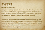 Threat - Grunge Brush Font, a Handwritten Font by OWPictures (Thumbnail 9 of 10)