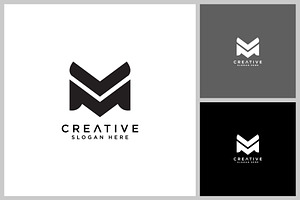 M Letter Design Template