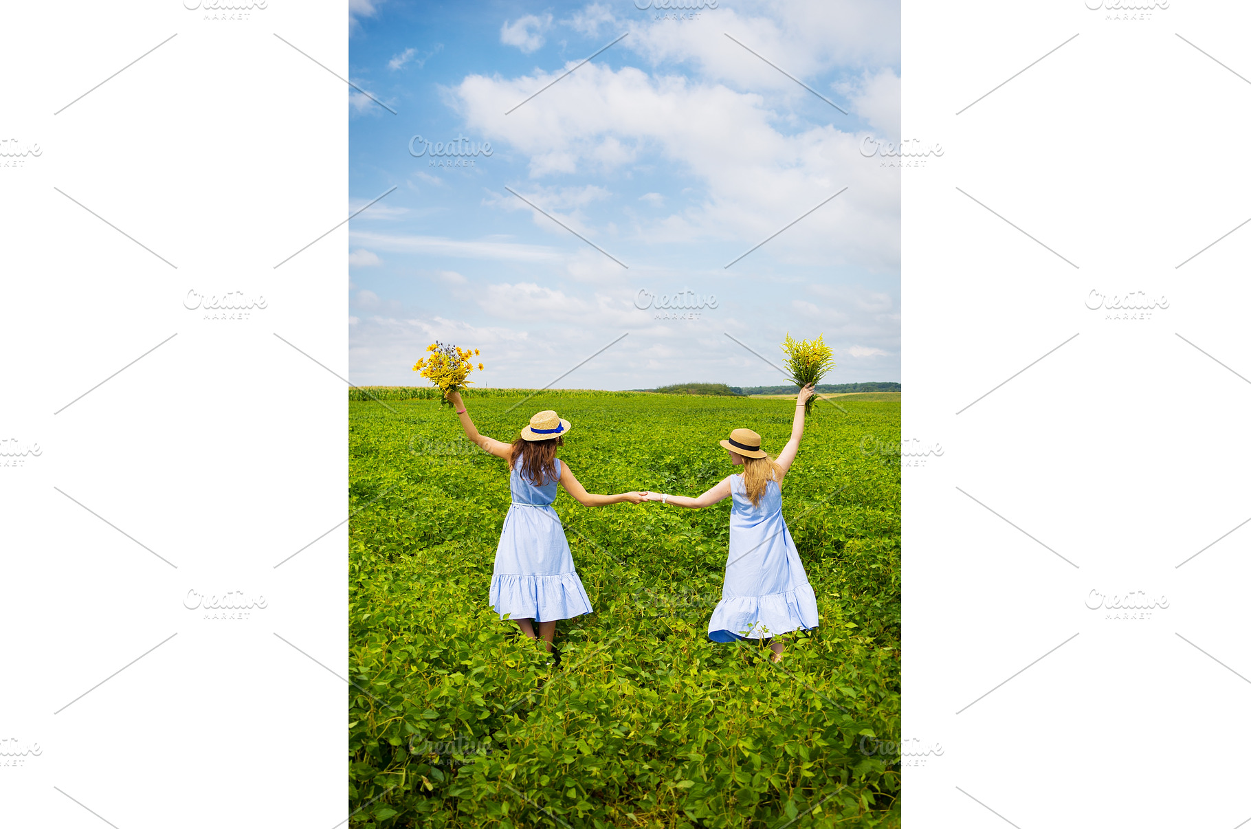 Two friends hold hands with a, a Nature Photo by Artsaba Family