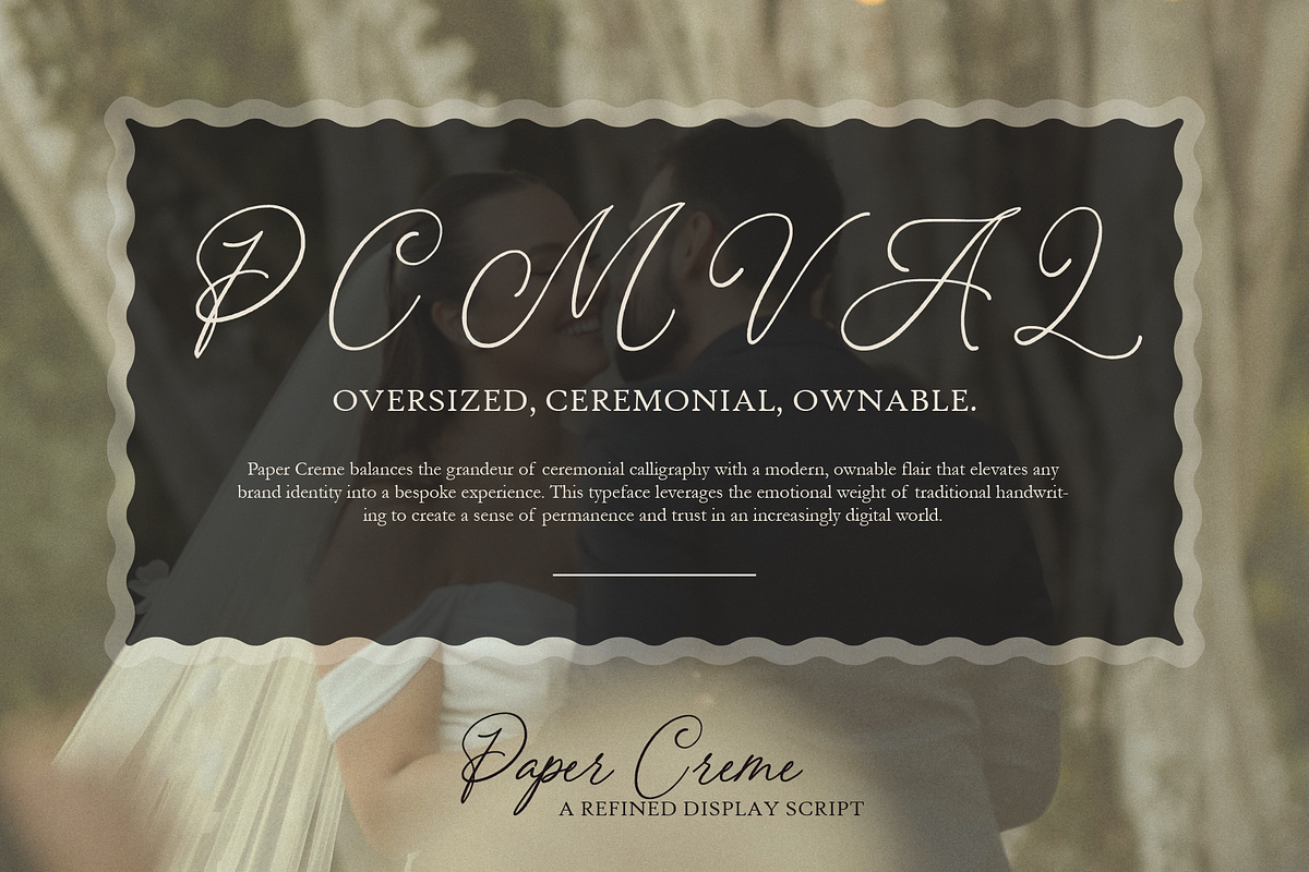 Paper Creme - Display Script Font, a Script Font by Inviline.co (Photo 3 of 12)