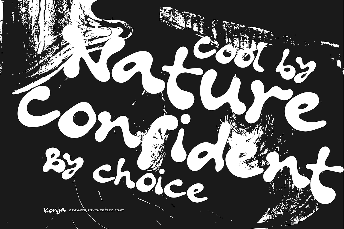 Konja - Organic Psychedelic, a Handwritten Font by Majelis Art (Photo 2 of 7)