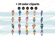 Cute Kawaii School Cones Characters, an Education Illustration by Palau (Thumbnail 10 of 12)