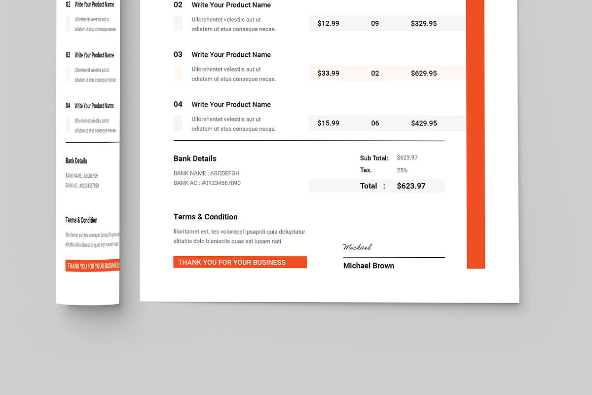 Creative Invoice Template