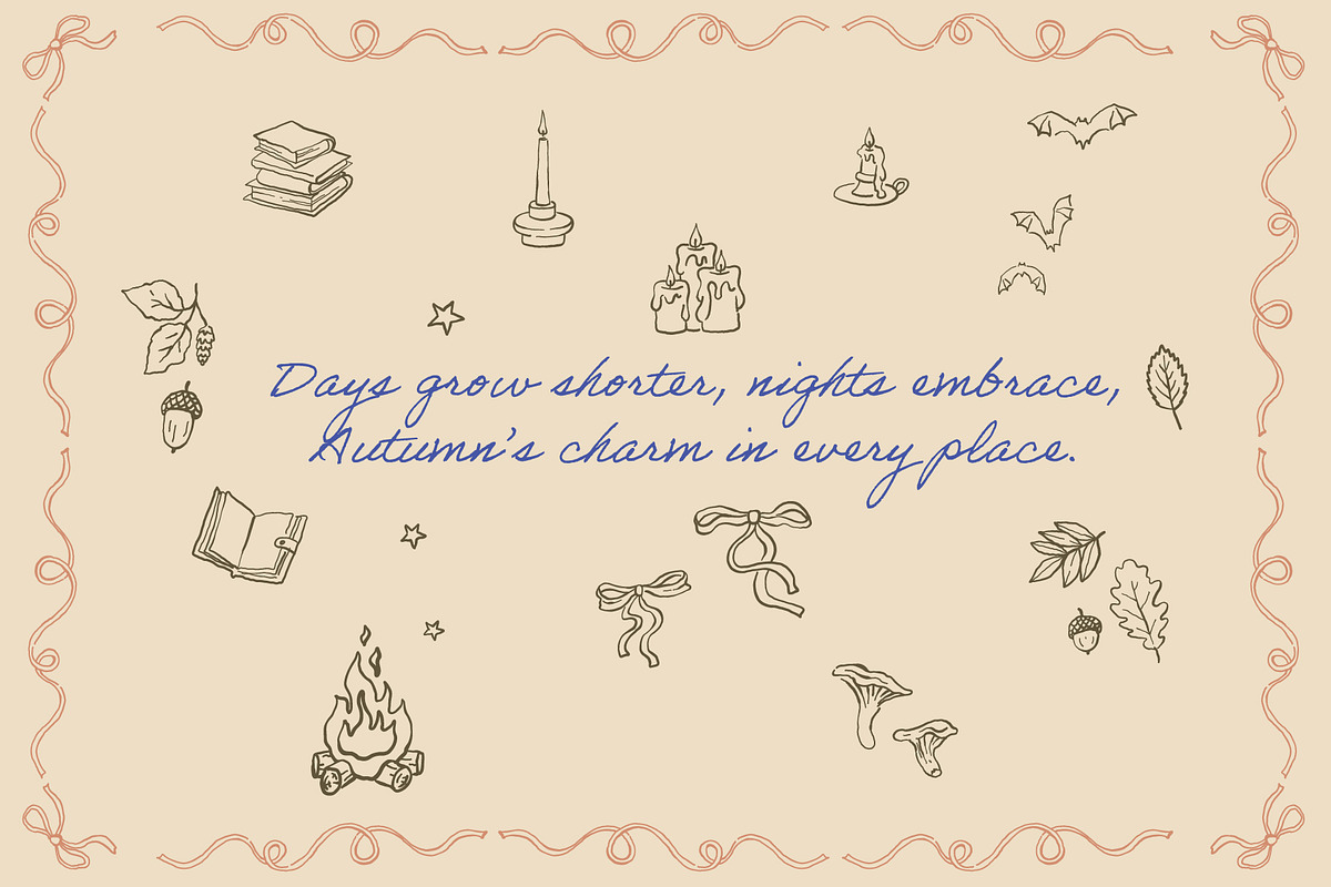 Autumn Hand Drawn Illustrations, an Illustration by Anastasiya Klempach (Photo 5 of 13)