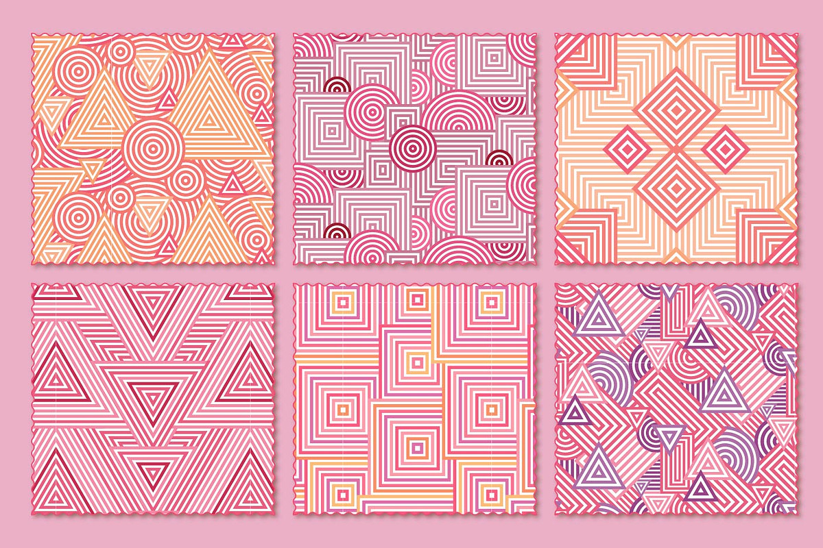Retro Geo 03, a Pattern Graphic by Crystal Line (Photo 6 of 7)