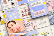 Beauty Instagram Templates – Canva, a Social Media Template by Karisma Studio (Thumbnail 1 of 6)