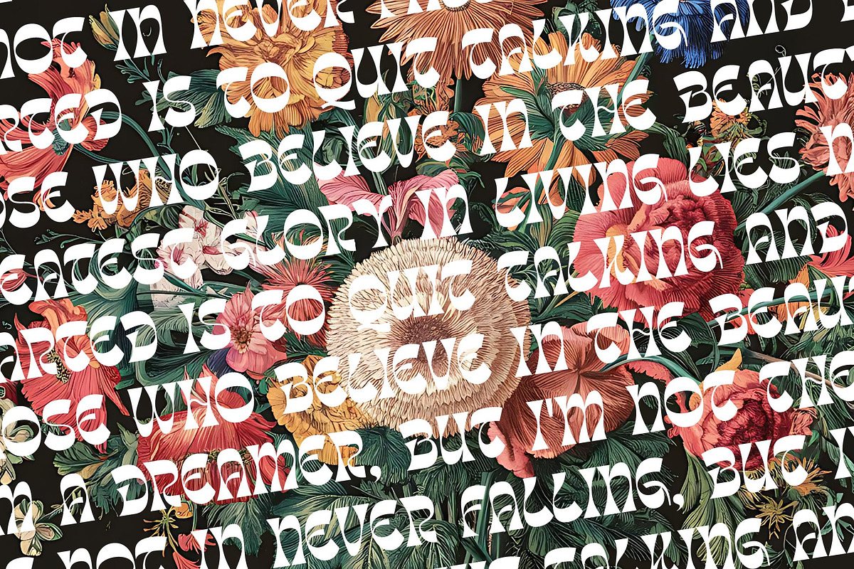 Tanqier Groovy Display Font, a Serif Font by timelesstype.co (Photo 17 of 20)