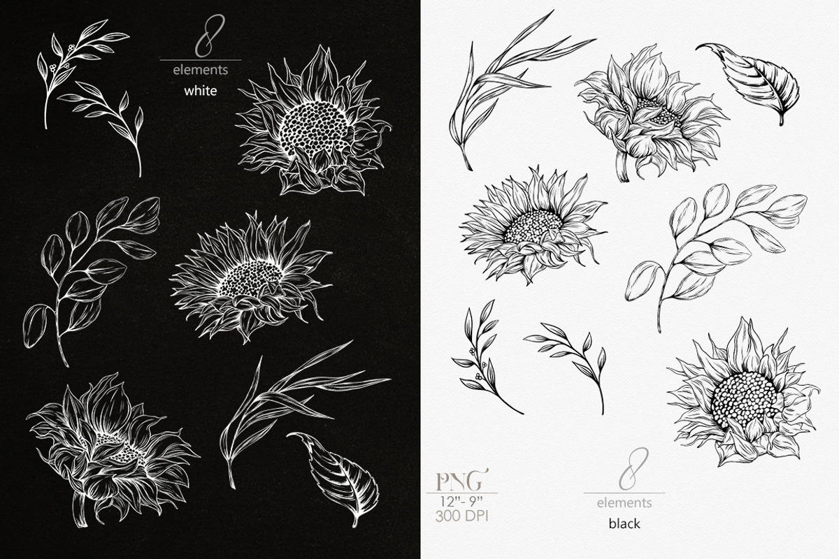 Watercolor Sunflowers and Peonies, a Decorative Illustration by ReachDreams (Photo 8 of 10)