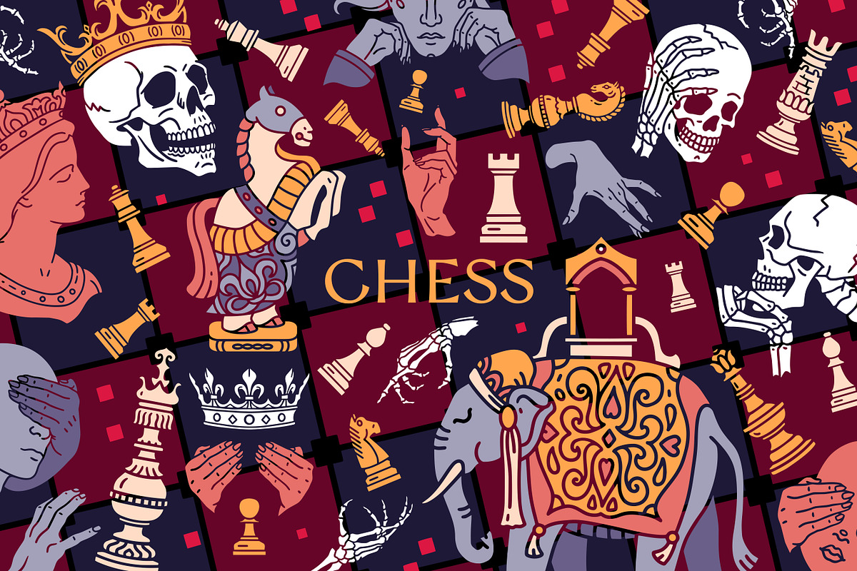 Chess. The Queen's Gambit, a Decorative Illustration by OlgaSoi007 (Photo 1 of 9)