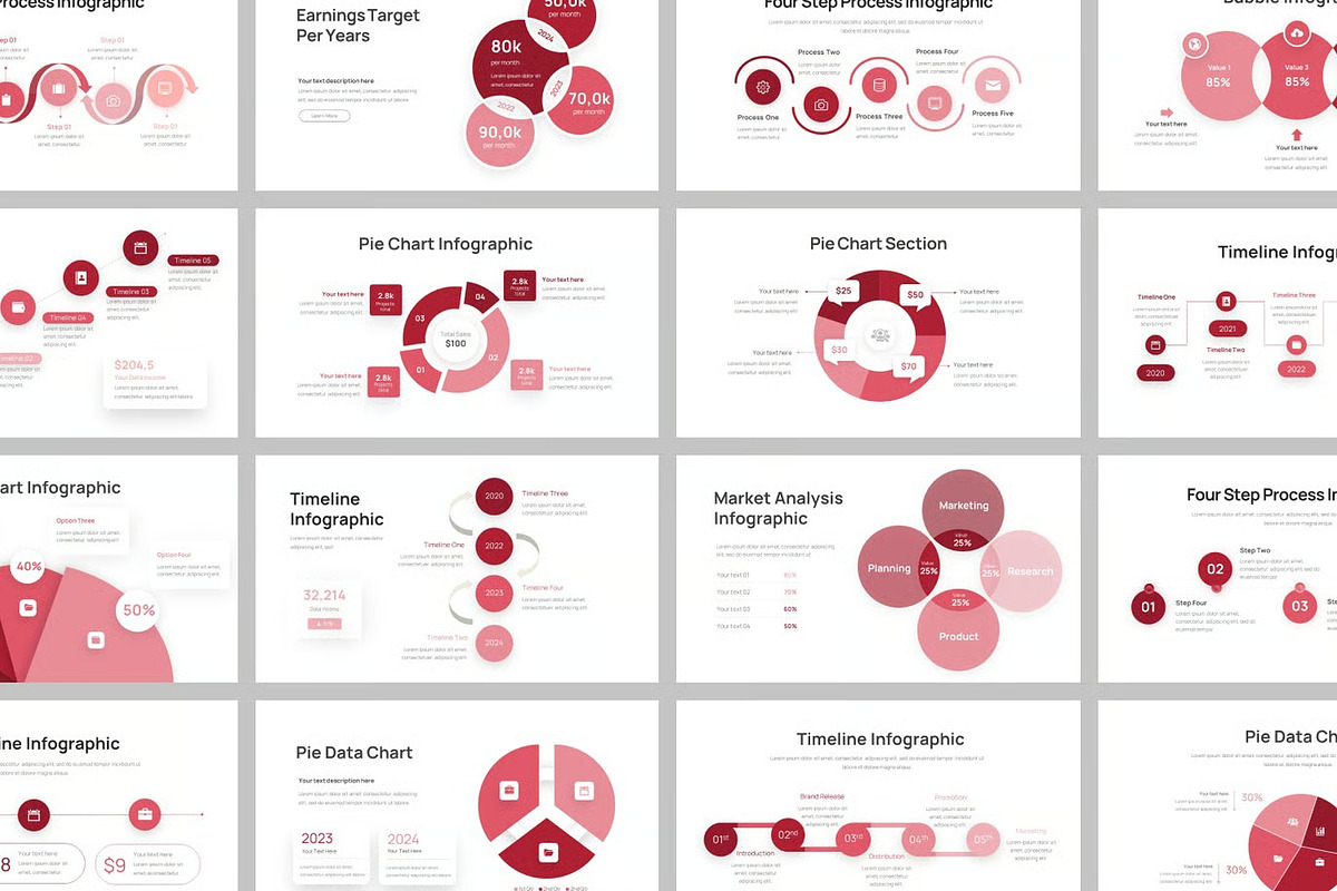 Circle Infographic Keynote Templates, a Presentation Template by Fit-tee (Photo 2 of 2)