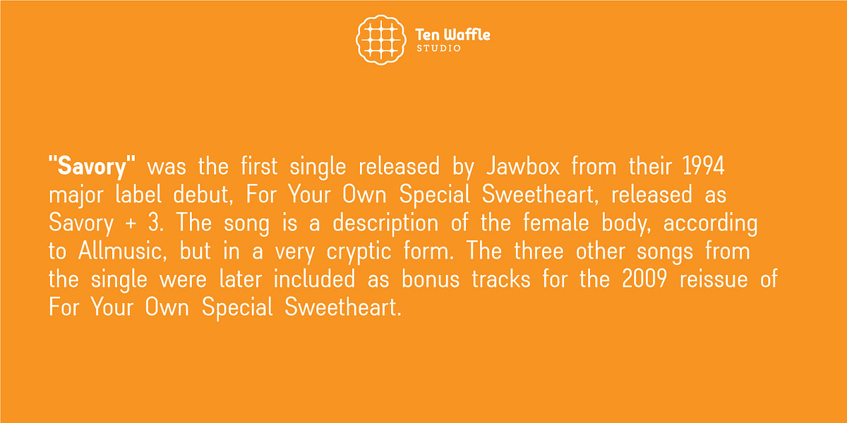 TWS Savory, a Sans Serif Font by Ten Waffle Studio (Photo 2 of 4)