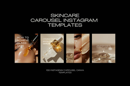 100 Skincare Carousel Templates