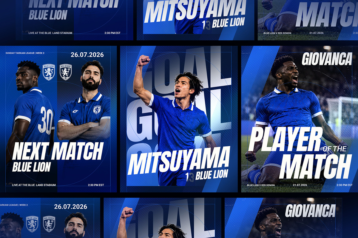 Soccer Instagram Templates PSD, a Social Media Template by Irhasalfahad (Photo 4 of 6)