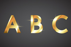 Vector Set Of Elegant Letters