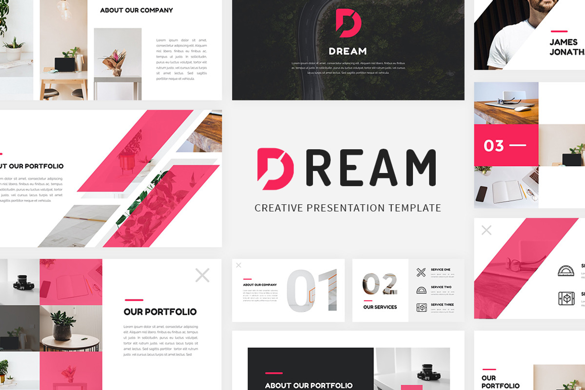 Dream - Creative PowerPoint Template, a Presentation Template by desvibes (Photo 1 of 5)