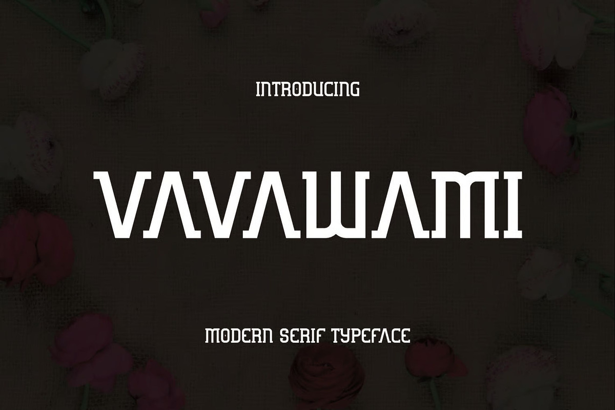 Vavawami, a Serif Font by Auliacreative (Photo 1 of 4)