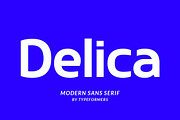 Delica - Modern Sans Serif, a Sans Serif Font by Typeformers (Thumbnail 1 of 5)