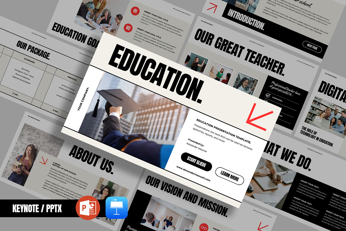 Education Presentation Template, a Presentation Template by Occy Design (Photo 1 of 5)