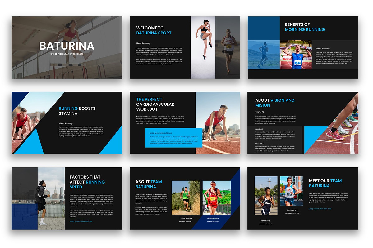 Baturina – Sports PowerPoint, a Presentation Template by kreatifreya (Photo 2 of 5)