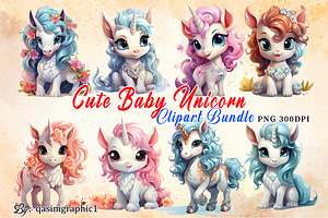 Cute Baby Unicorn Sublimation