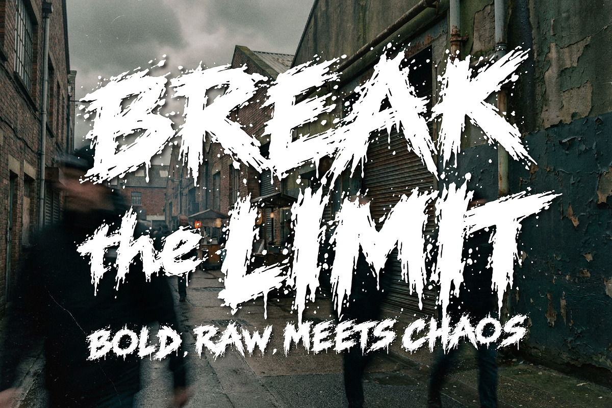 RAVANGE BUSTERS - Bold Grunge Chaos, a Handwritten Font by HypeWorksCo (Photo 7 of 12)
