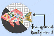 Watercolor Tropical Reef Clipart PNG, a Seasonal Illustration by Canvas Craft (Thumbnail 2 of 7)