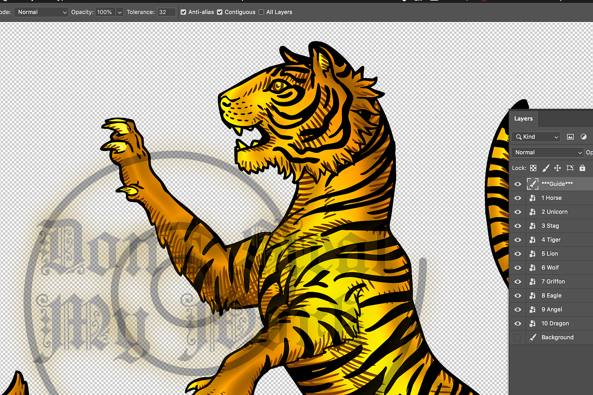 Gold Coat of Arms Creation Kit, a Decorative Illustration by Abysm Internal (Photo 5 of 8)