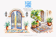 Moroccan clipart watercolor set, a Decorative Illustration by Patishop Art (Thumbnail 9 of 10)