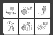 45 Notification Illustrations, a Work Illustration by Prosymbols (Thumbnail 9 of 10)