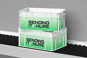 Plastic Crates Mockup, a Product Mockup by Neermana (Thumbnail 2 of 7)