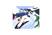 Anthropomorphic animals travel set, an Animal Illustration by PaperTrident (Thumbnail 7 of 12)
