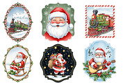 Santa Claus Frame Clipart, an Illustration by Designworld (Thumbnail 2 of 5)