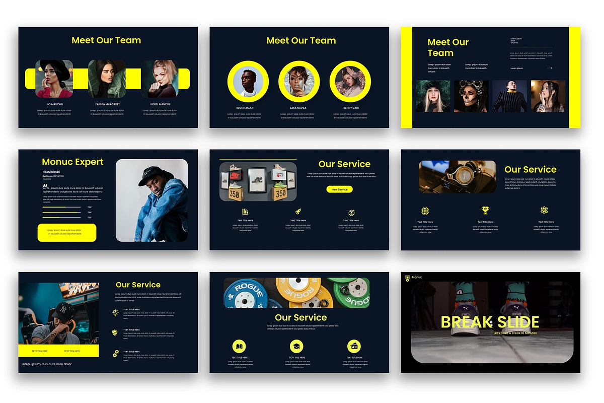 Monuc – Business PowerPoint Template, a Presentation Template by kreatifreya (Photo 3 of 5)