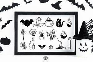 Spooky Doodles Halloween SVG Clipart