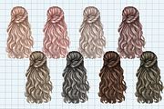Hair clipart PNG digital download, an Illustration by Illustrator Space (Thumbnail 5 of 8)