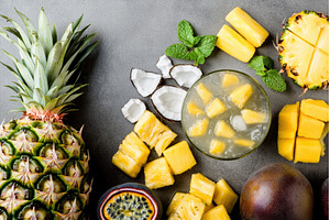Tropical Non-Alcoholic Cocktail with, a Food & Drink Photo by Rodica Ciorba