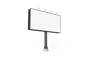 Street Billboard Trivision 3D Model