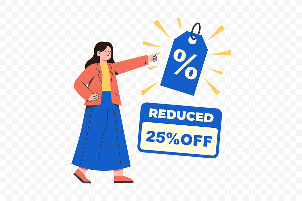 Discount Offer Tag Illustration, a Finance Illustration by Partikusi Design (Photo 3 of 3)