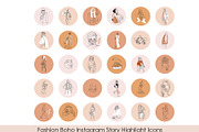 Boho Instagram Story Highlight Icons, a Social Media Template by velychko.ua (Thumbnail 5 of 11)