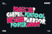 Kroist - Experimental Pop Fonts, a Font by Ian Irwanwismoyo (Thumbnail 5 of 8)