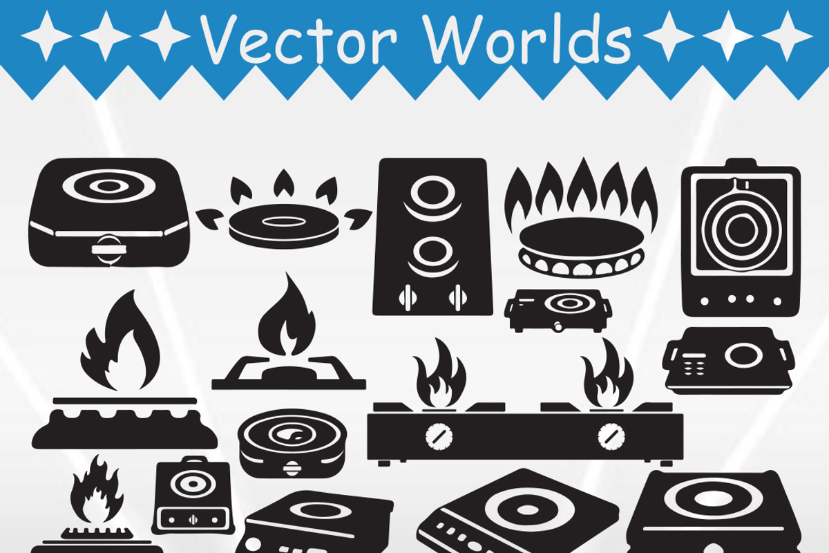 Electric Stove SVG, Stove SVG, an Object Graphic by VectorWorlds (Photo 2 of 3)
