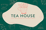 Tea House: Tea Related Illustrations, a Food Illustration by amber&ink (Thumbnail 1 of 6)