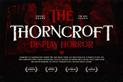 Thorncroft - Serif Grunge Horror, a Serif Font by Inviline.co (Thumbnail 2 of 15)