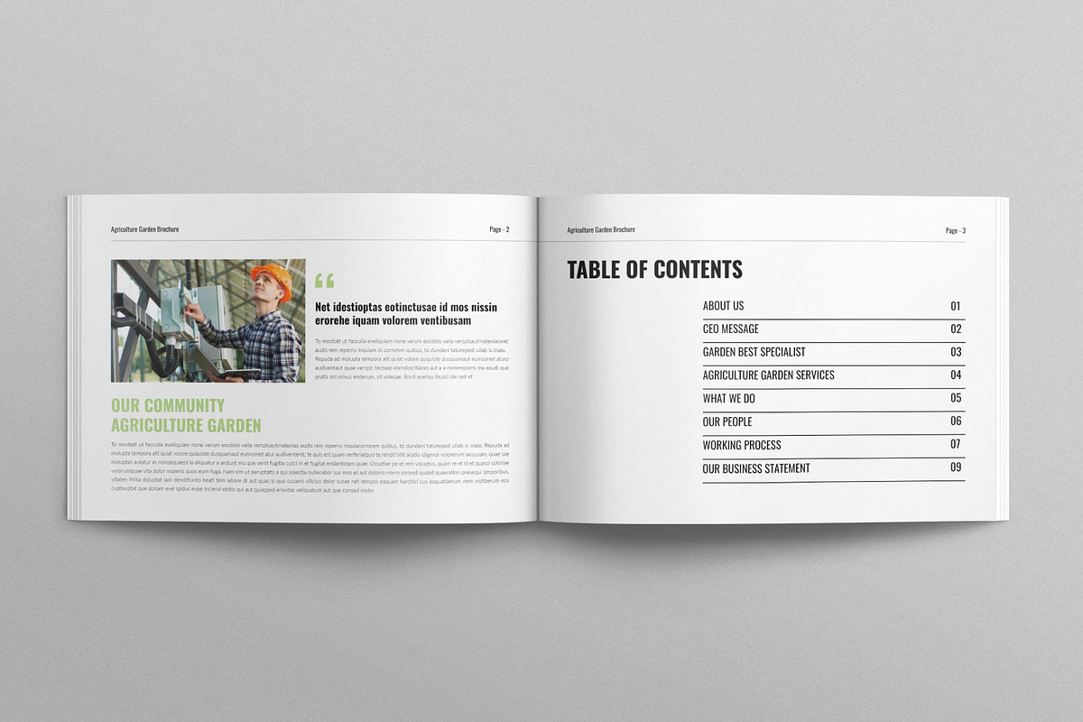 Agriculture Brochure Landscape, a Brochure Template by E-Type (Photo 2 of 7)