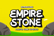 Empire Stone - Playful Game Typeface, a Font by HIRO.std (Thumbnail 1 of 8)