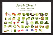 Matcha Dessert,Japanese watercolor, a Food Illustration by CreativeValuation (Thumbnail 5 of 13)