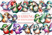 Cute Dabbing Hummingbird Sublimation, an Illustration by Designworld (Thumbnail 1 of 5)